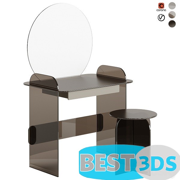 TONELLI SGABELLO OPALINA DRESSING TABLE