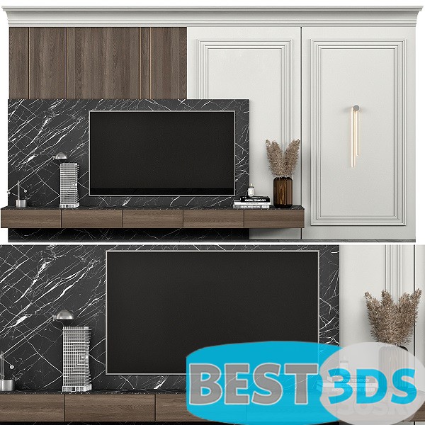 Pack model 3D- Mur De Télévision – Image 57