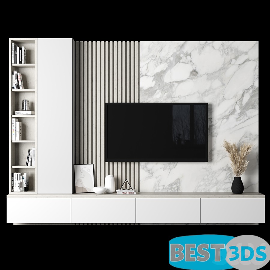 Pack model 3D- Mur De Télévision – Image 50