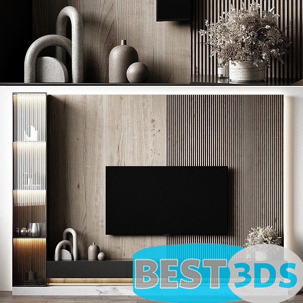 Pack model 3D- Mur De Télévision – Image 41