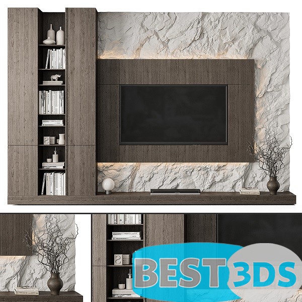 Pack model 3D- Mur De Télévision – Image 58