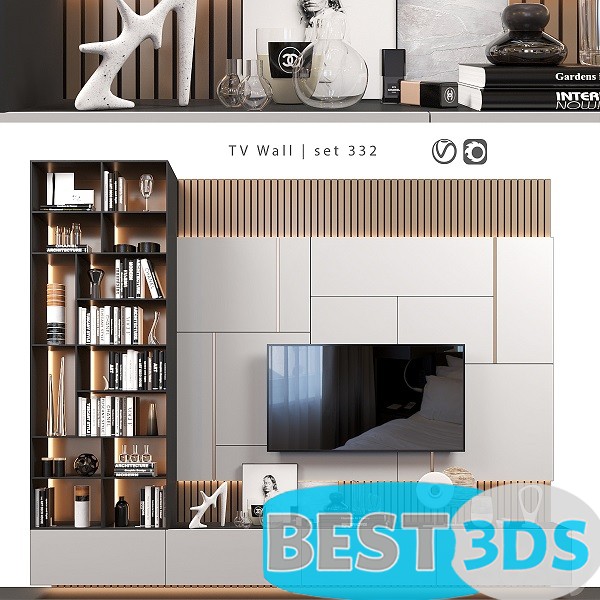 Pack model 3D- Mur De Télévision – Image 75