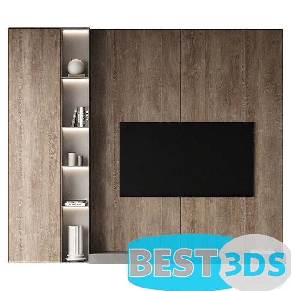 Pack model 3D- Mur De Télévision – Image 60
