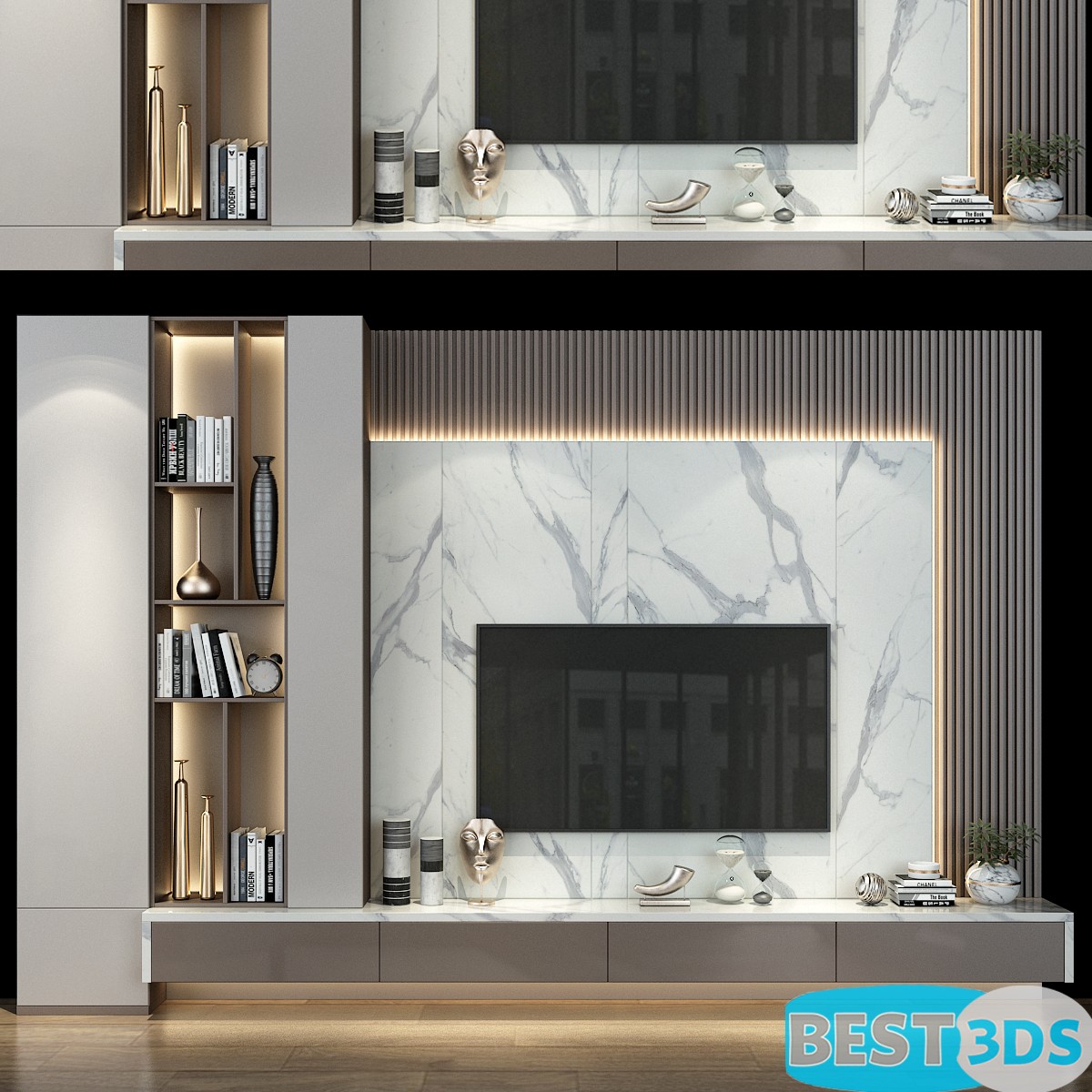 Pack model 3D- Mur De Télévision – Image 66