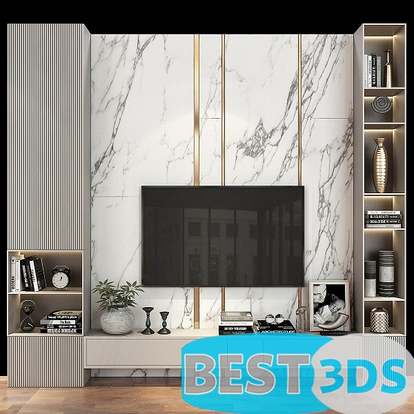 Pack model 3D- Mur De Télévision – Image 73