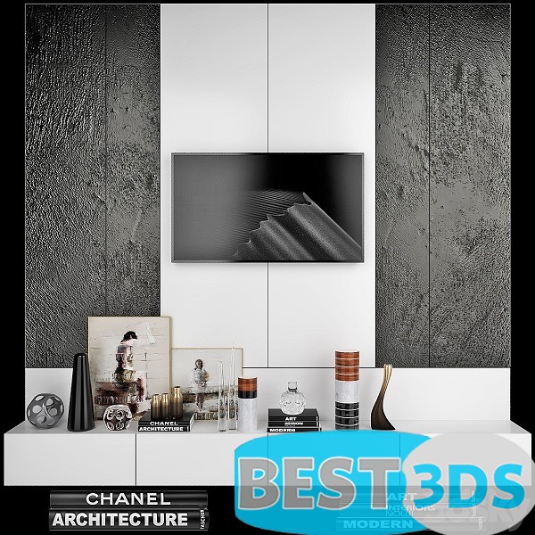 Pack model 3D- Mur De Télévision – Image 62