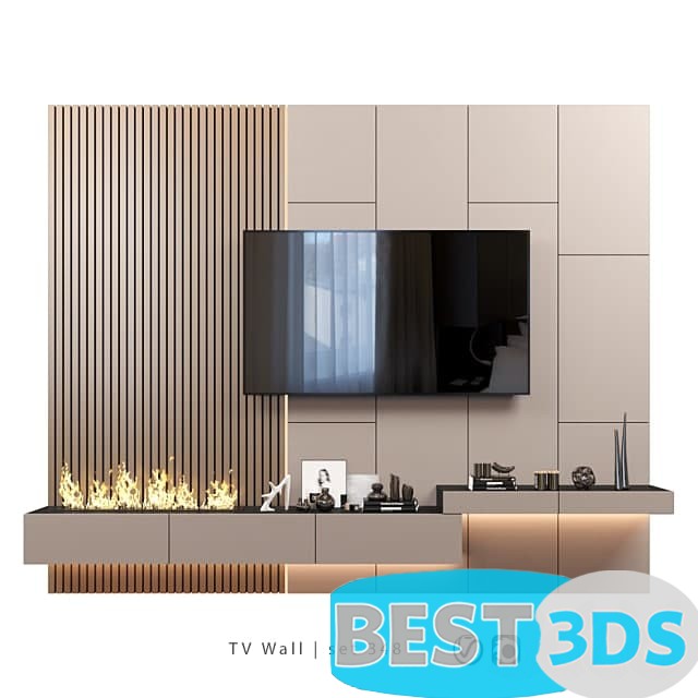 Pack model 3D- Mur De Télévision – Image 76