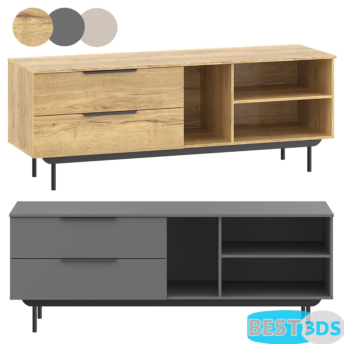 Meuble TV Quellen 1