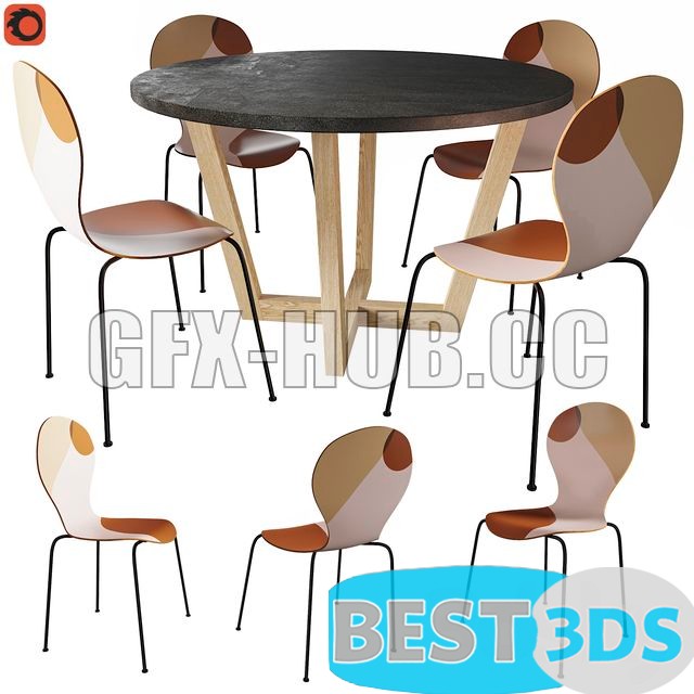Pack model 3D- Tables Et Chaises – Image 25