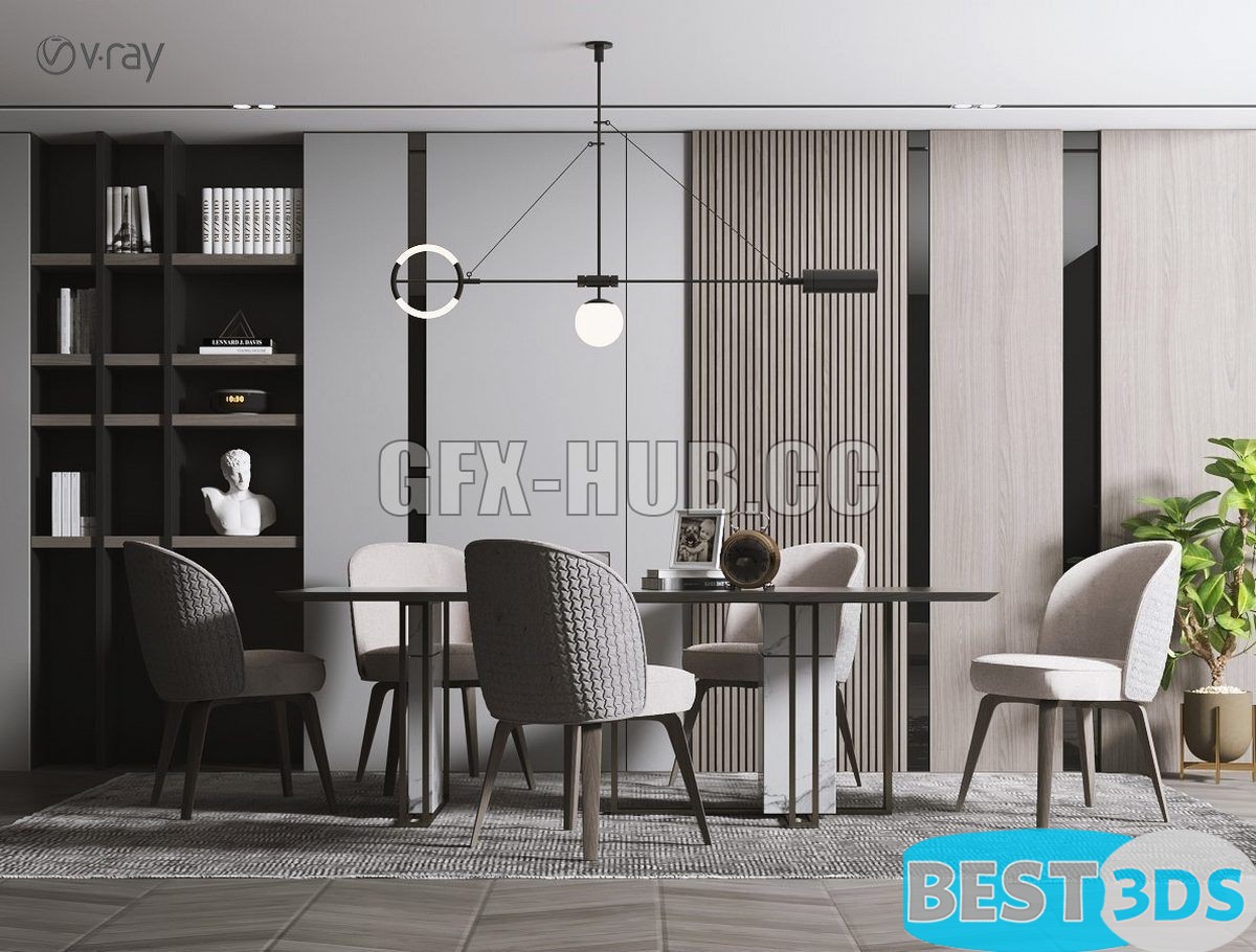 Pack model 3D- Tables Et Chaises – Image 31