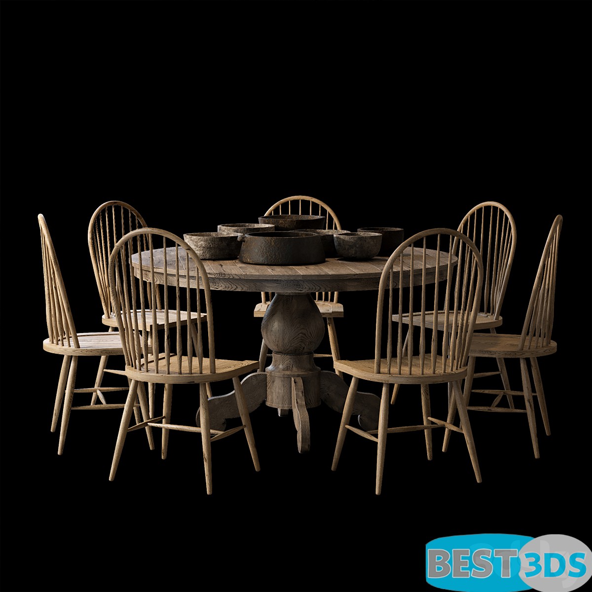 Pack model 3D- Tables Et Chaises – Image 22