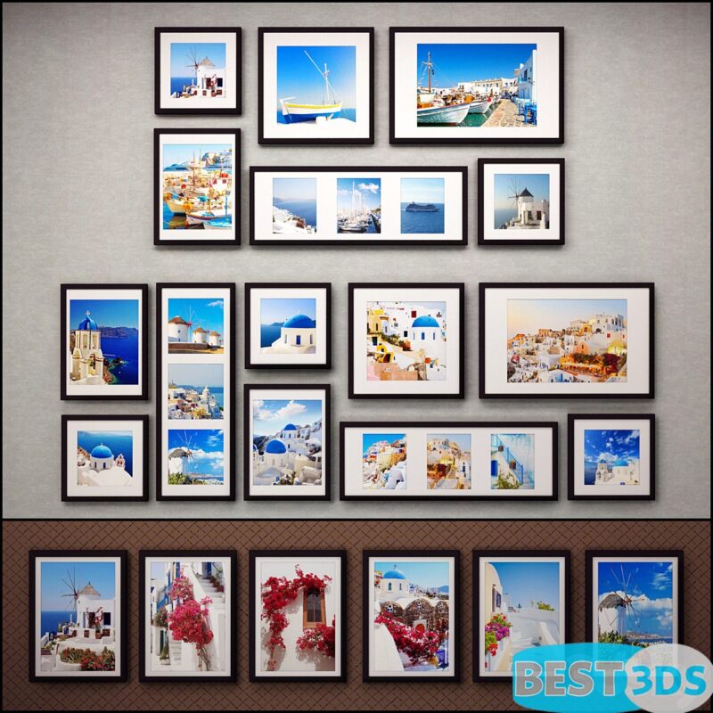 Tableaux Encadrés 37 pcs (5 combinaisons)