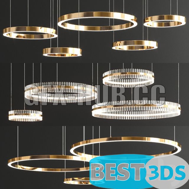 Pack model 3D- Eclairage De Plafond – Image 317
