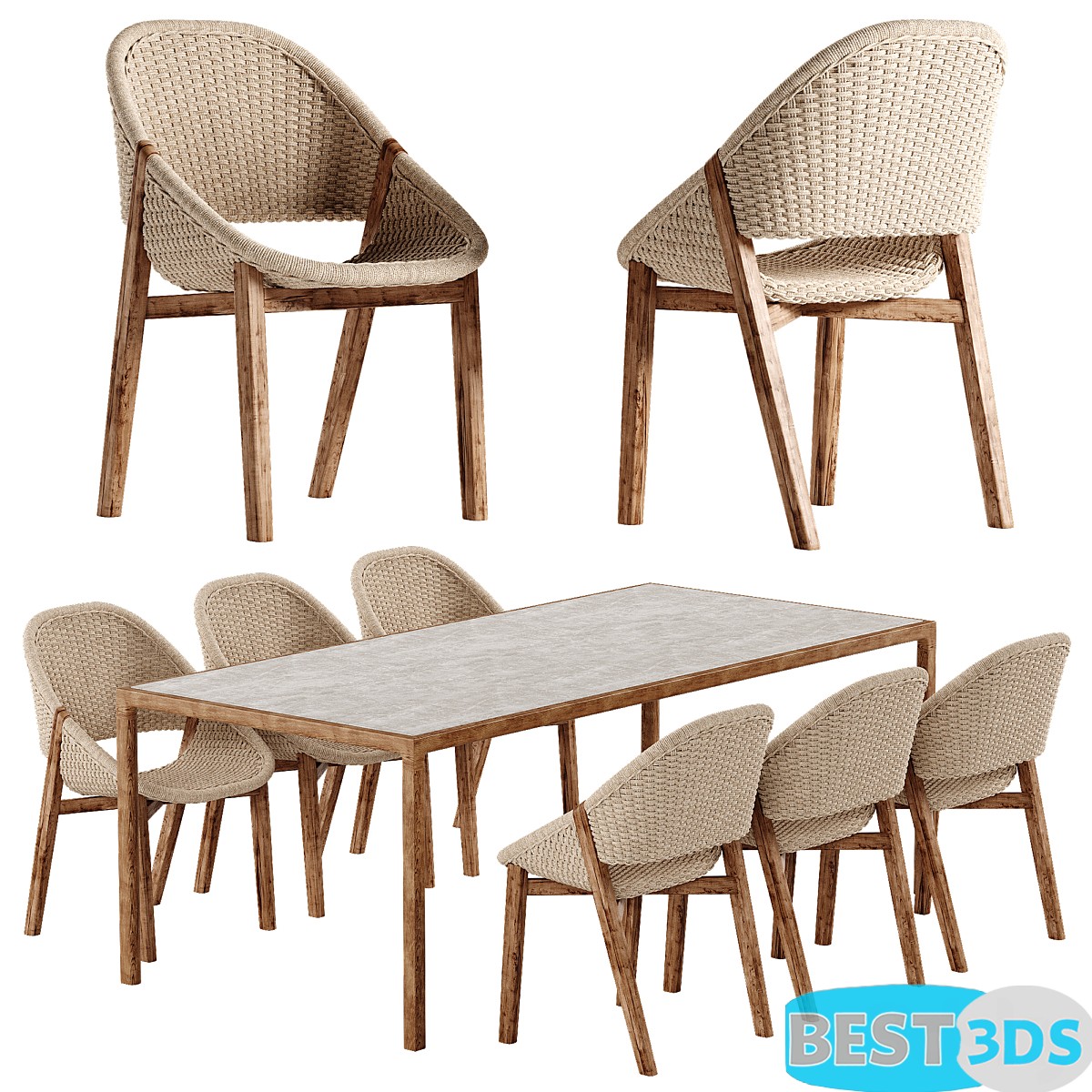 Pack model 3D- Tables Et Chaises – Image 16