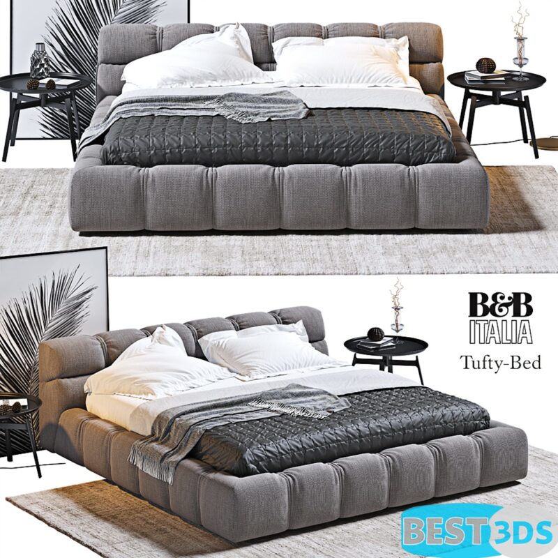Modèle 3D - Tufty Bed B & B Italia