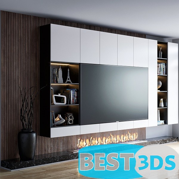 Pack model 3D- Mur De Télévision – Image 37