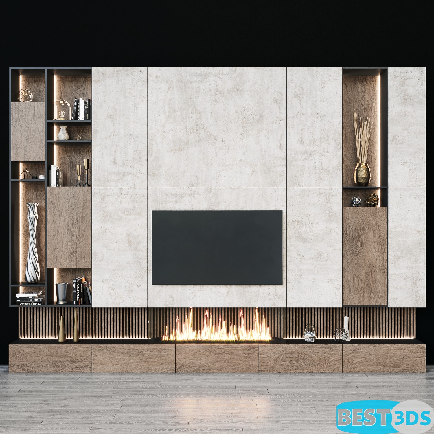 Pack model 3D- Mur De Télévision – Image 89