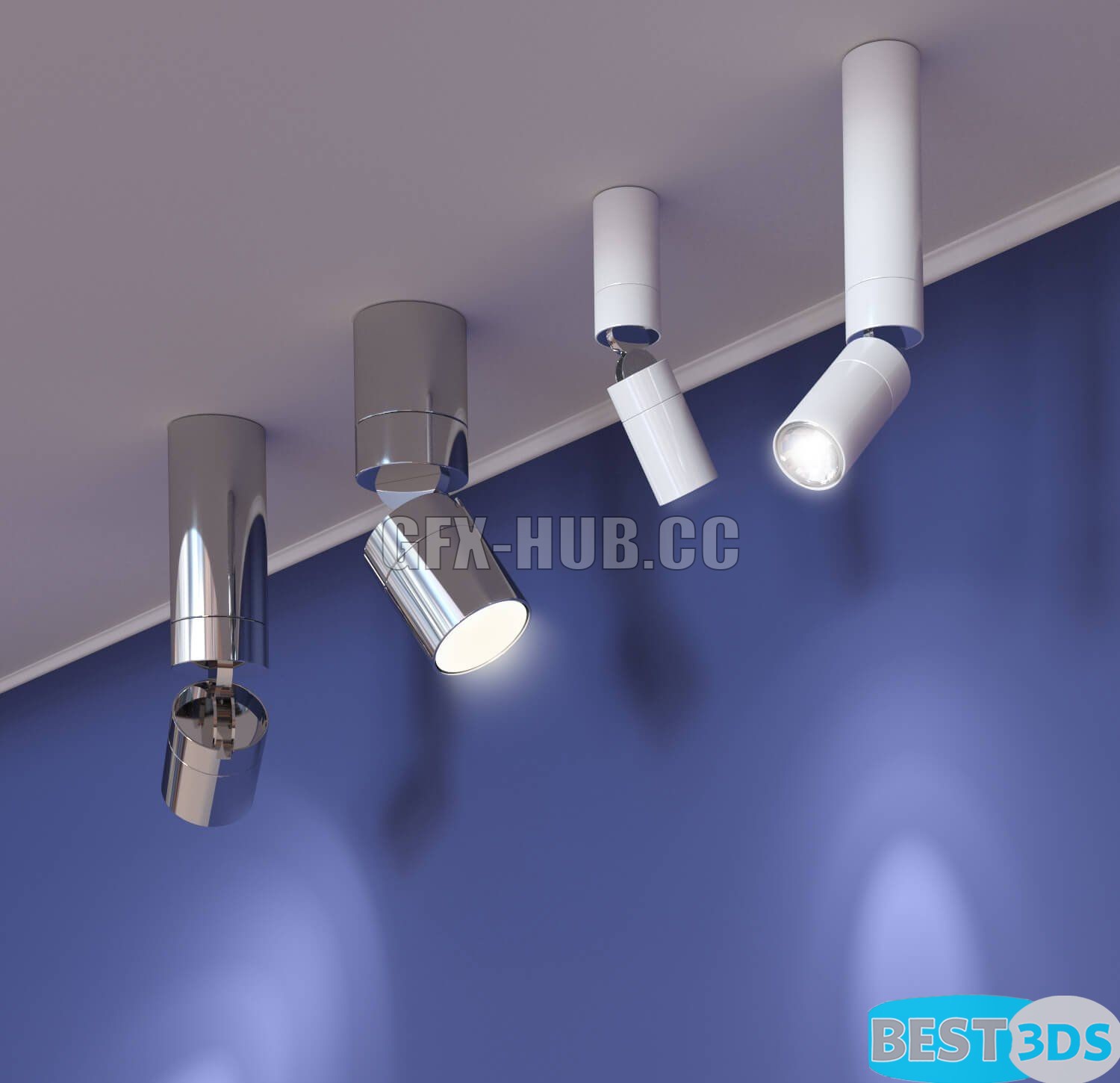 Pack model 3D- Eclairage De Plafond – Image 329