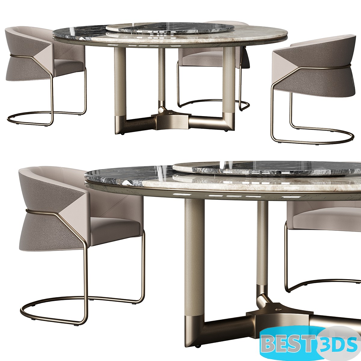 Pack model 3D- Tables Et Chaises – Image 11