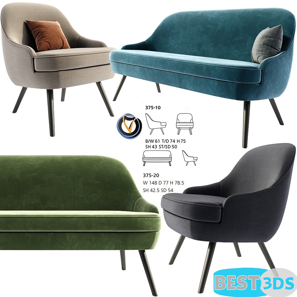 Pack model 3D- Chaise – Image 21