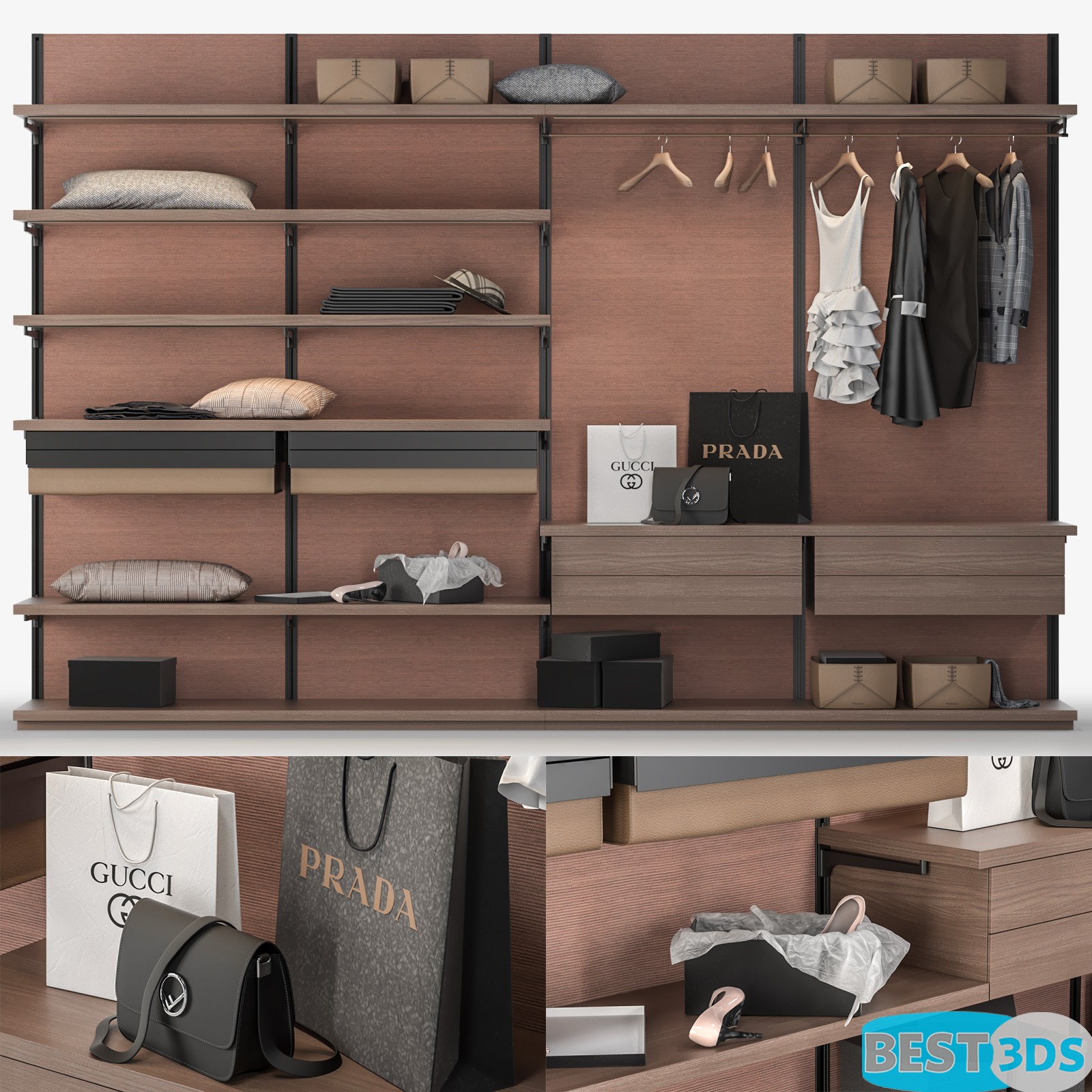 Pack model 3D- Armoires Et Vitrines – Image 119
