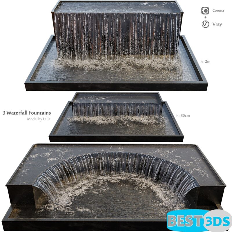 Grande fontaine à cascades