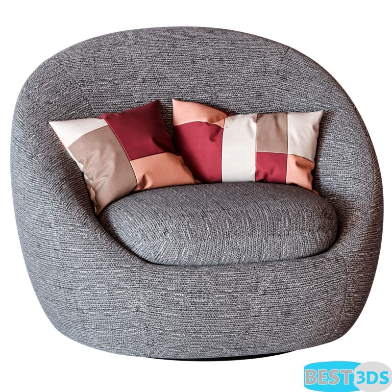 West Elm Cozy Swivel Chair - Modèle Optimisé