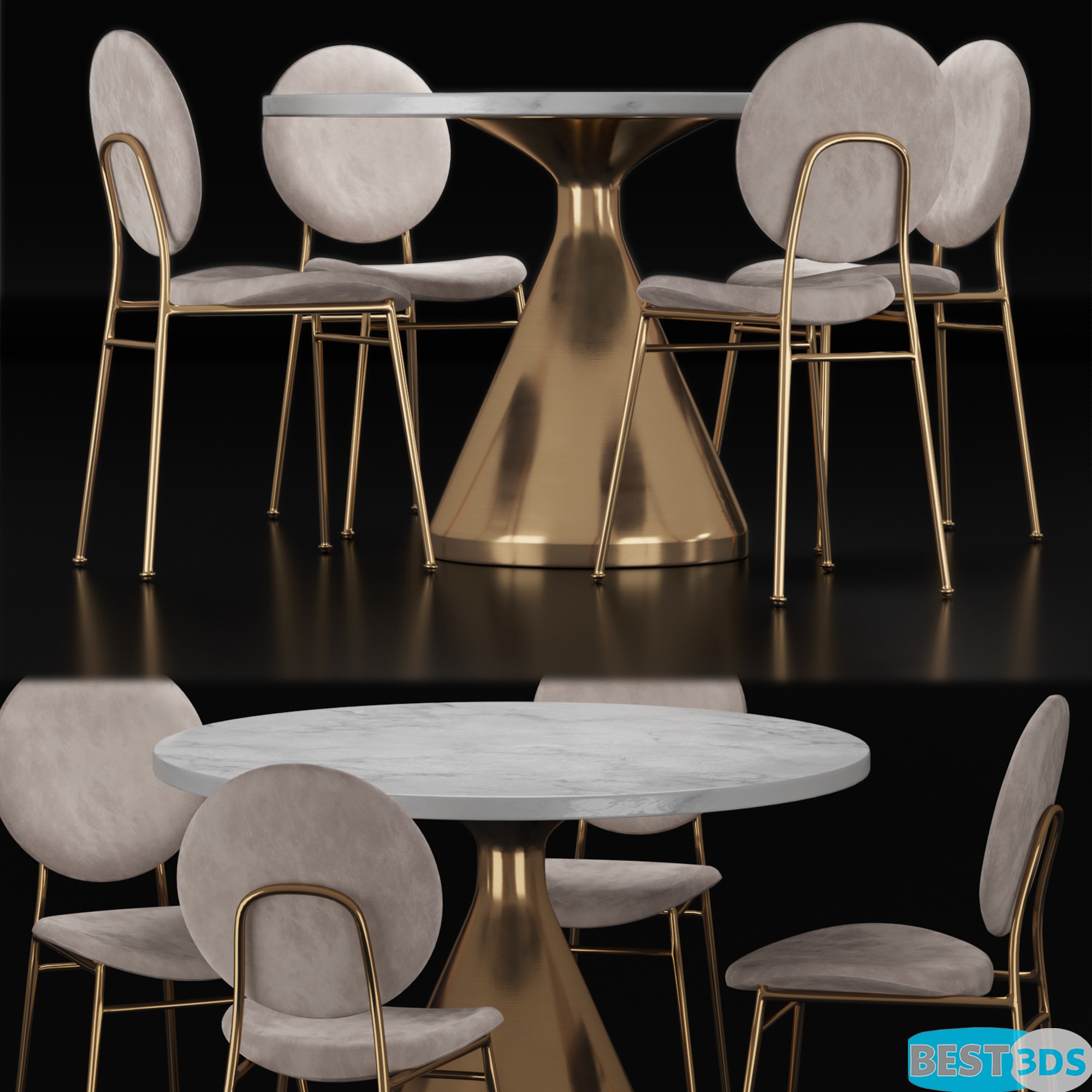Pack model 3D- Tables Et Chaises – Image 8
