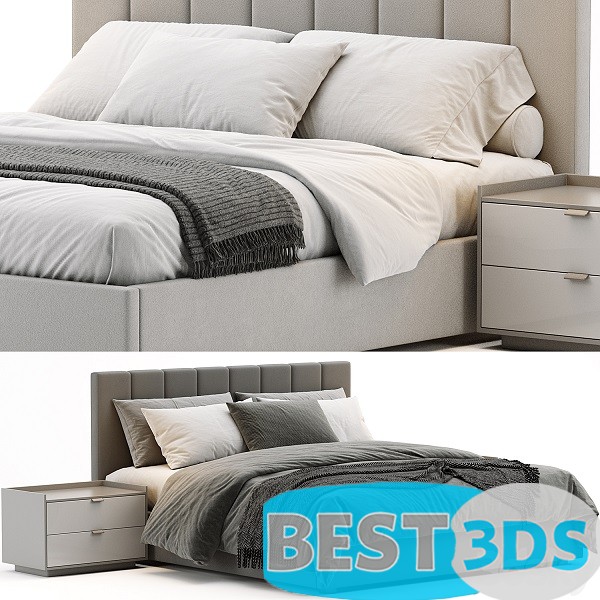Modèle 3D - West Elm Emmett Bed