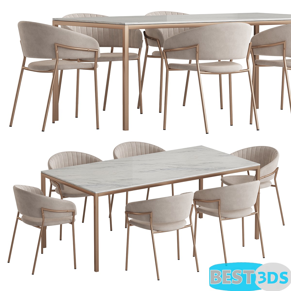 Pack model 3D- Tables Et Chaises – Image 6