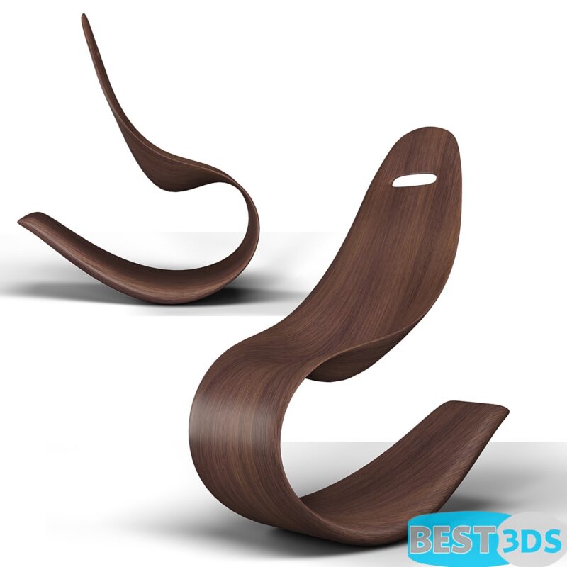 Wood carve chair 01 - Modèle Optimisé