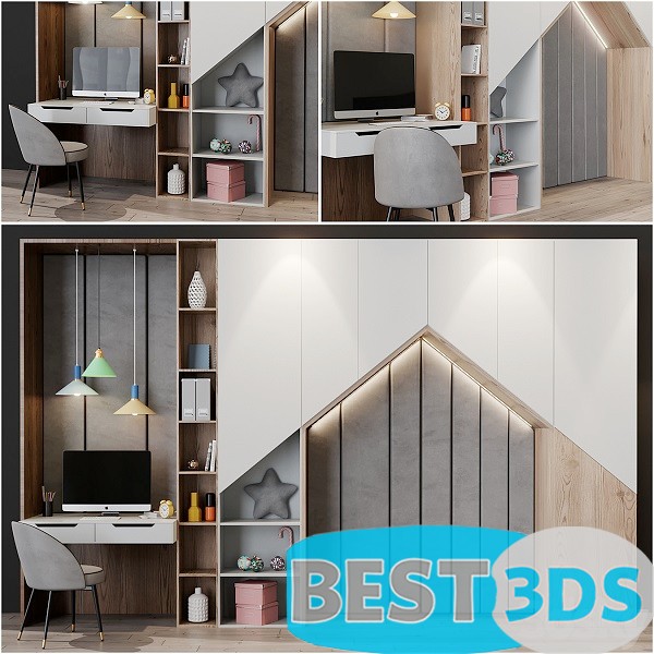 Pack model 3D- Mobilier De Bureau – Image 149