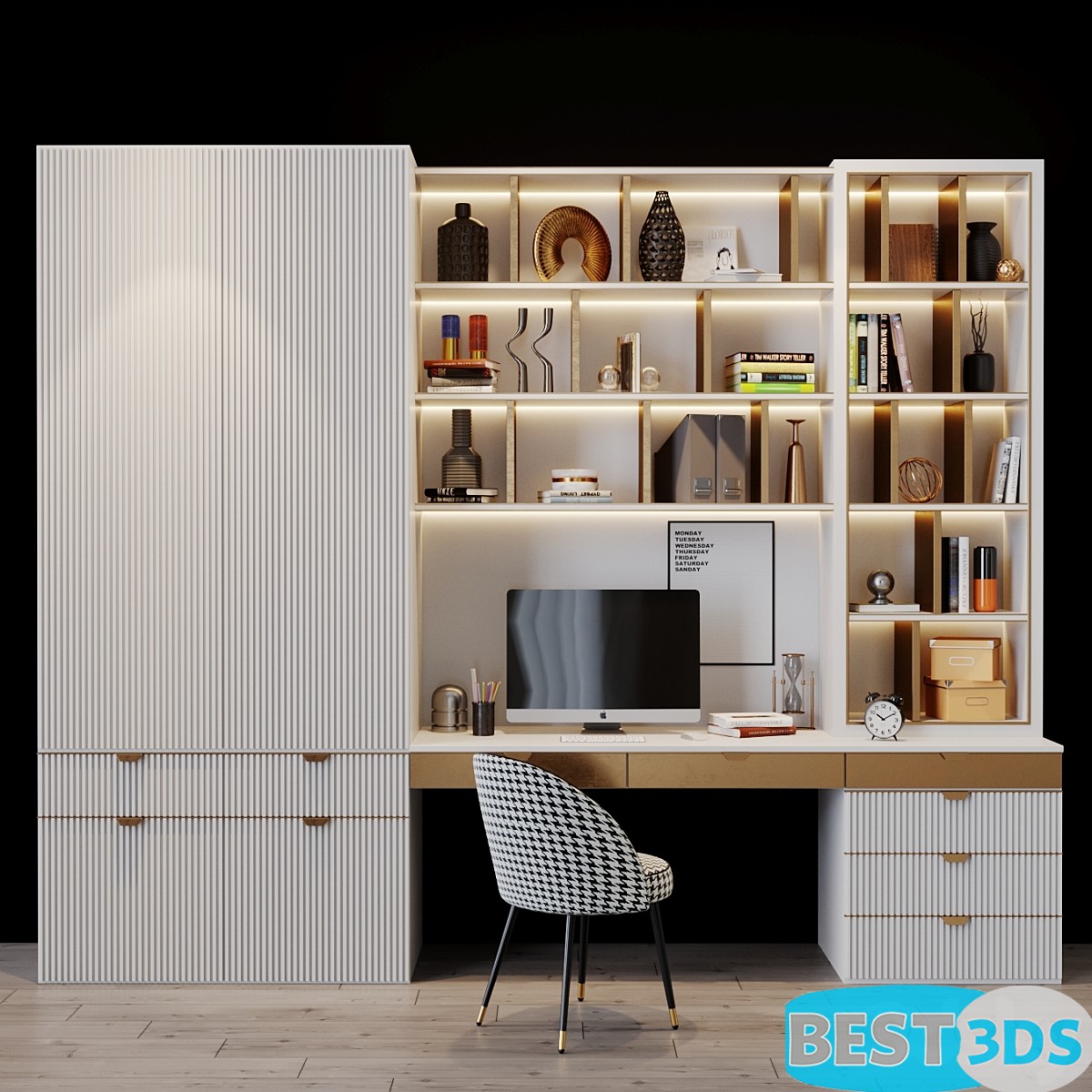 Pack model 3D- Mobilier De Bureau – Image 150
