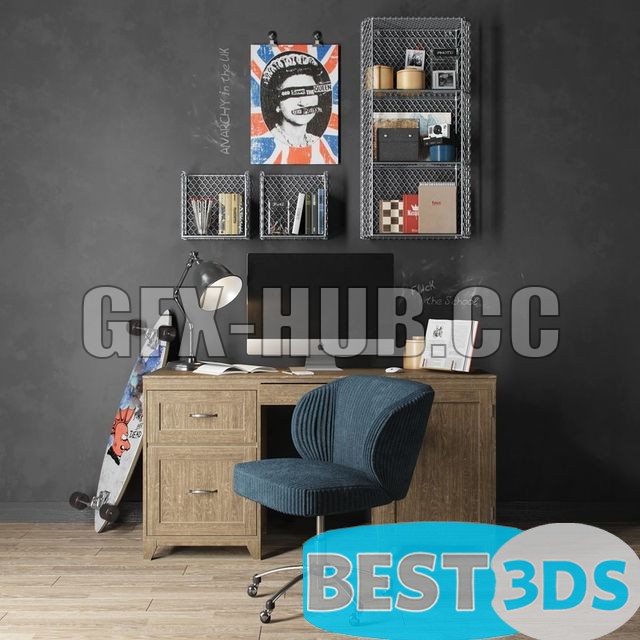 Pack model 3D- Mobilier De Bureau – Image 156