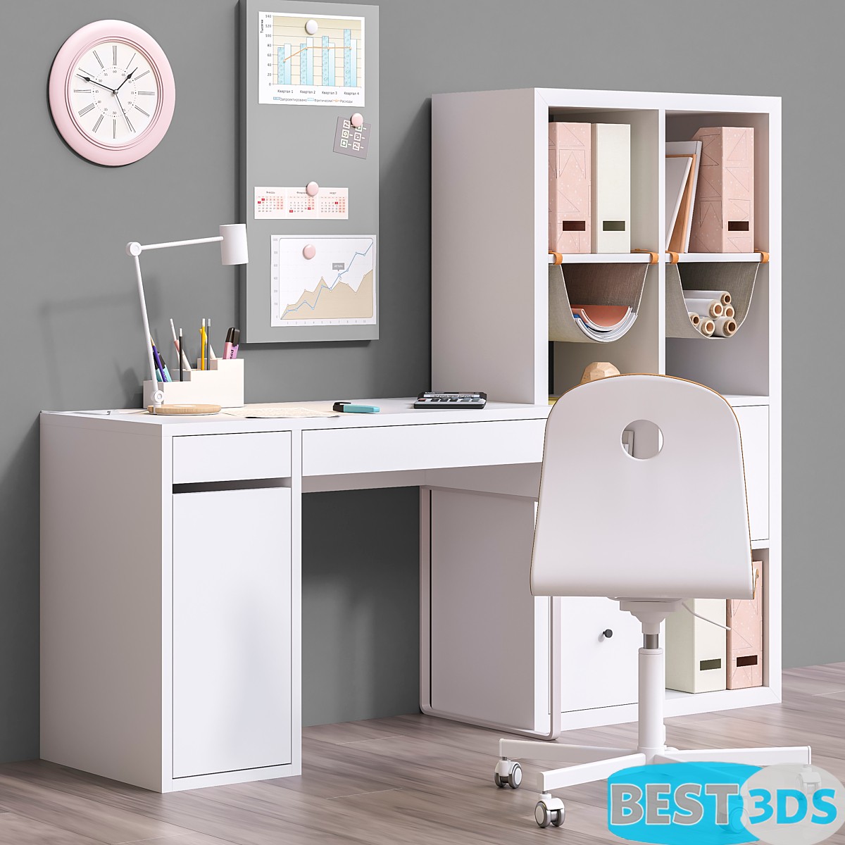 Pack model 3D- Mobilier De Bureau – Image 158