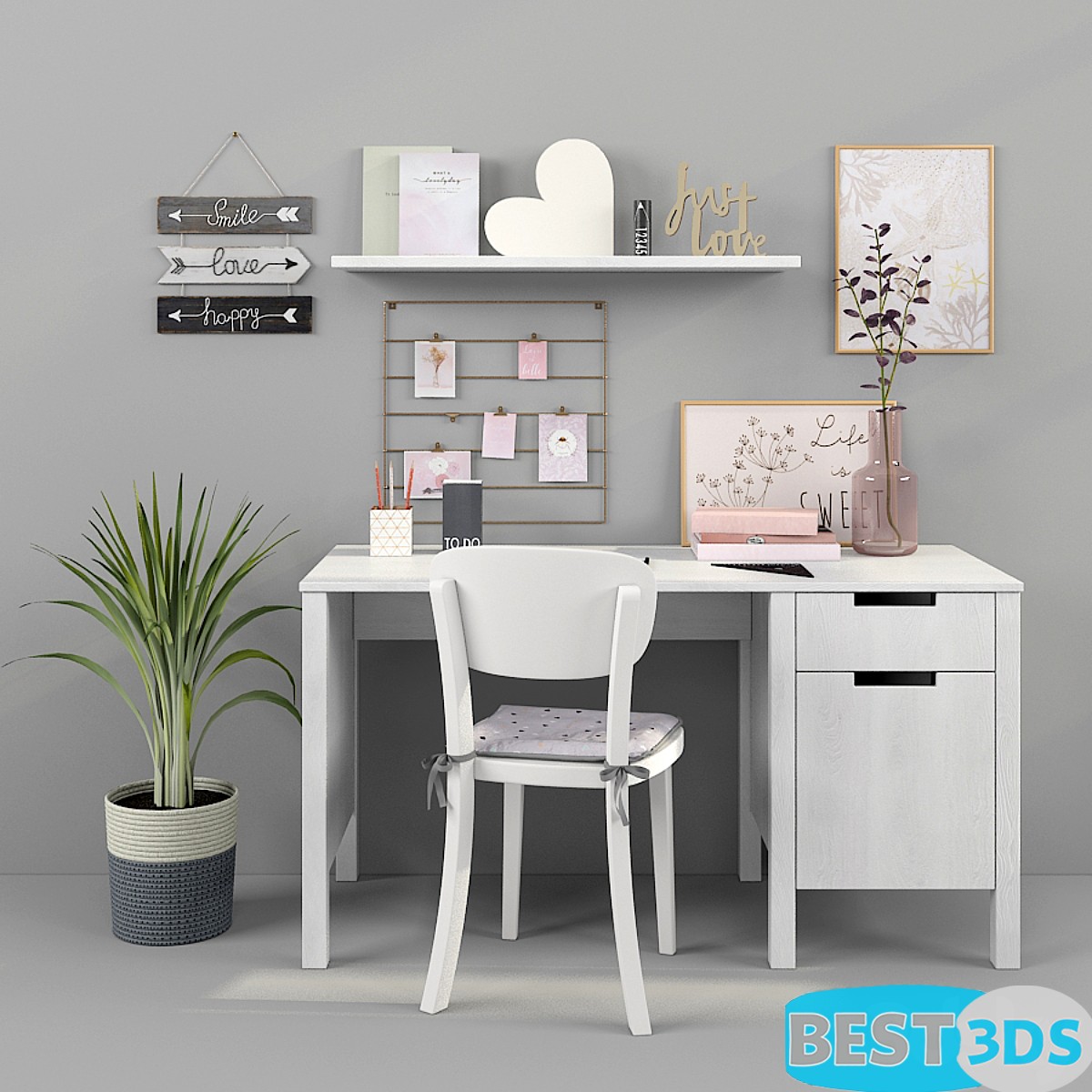 Pack model 3D- Mobilier De Bureau – Image 168