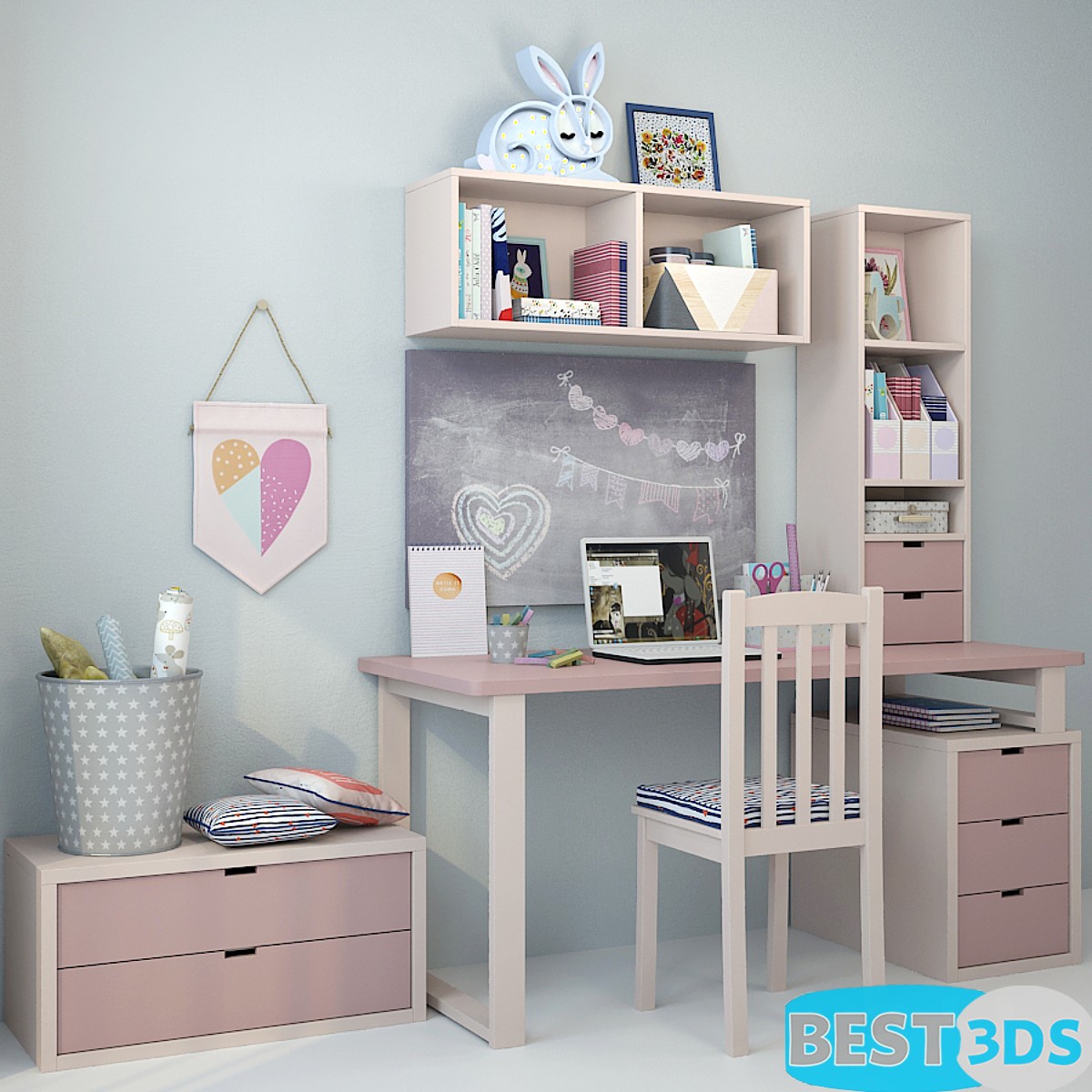 Pack model 3D- Mobilier De Bureau – Image 165