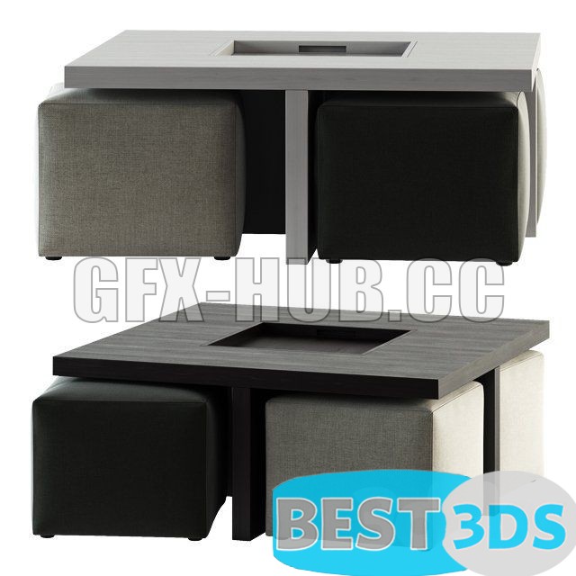 Pack model 3D- Tables Et Chaises – Image 4