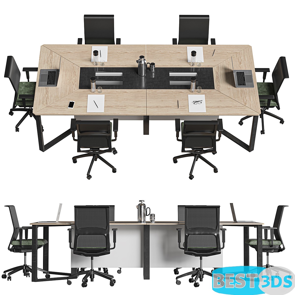 Pack model 3D- Mobilier De Bureau – Image 20